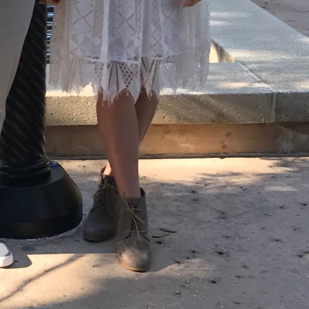 Charlotte Russe bone booties